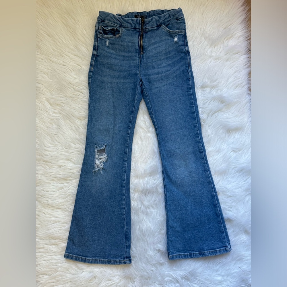 Forever 21 kids Distressed flare Jeans